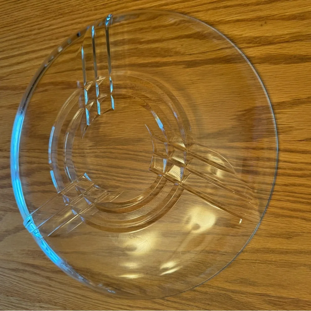 Vintage Luminarc USA Clear Glass Serving Platter
